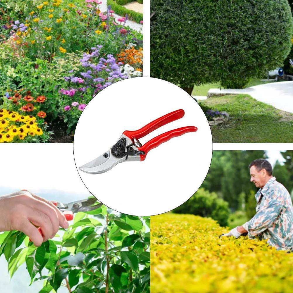 kurtrusly Garden Shears Stainless Steel Hand Pruner with Hand Pruner Ergonomic Grip Pruning Shears for Gardening Tool