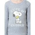 thumbnail image 3 of Peanuts Girls' Child Unisex Snoopy Woodstock Cute & Cuddly Sleep Pajama Set, 3 of 5