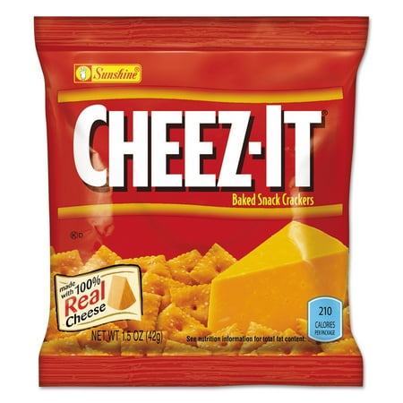 Cheez It Reduced Fat - Sunshine Cheez-It Reduced Fat Baked Snack Crackers, 1.5 oz, (Pack of 60)