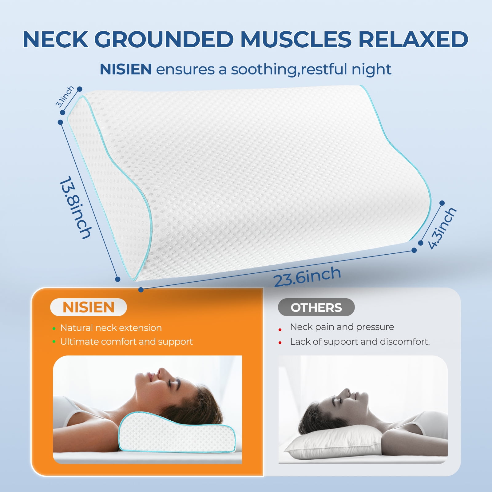 Comfort zone contour pillow hot sale
