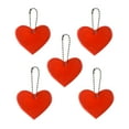thumbnail image 1 of Agiferg 5 Pcs Pendentif Réfléchissant Sécurité Extérieure Pendentif Réfléchissant en Forme de Cœur Réfléchissant Adapté pour Sac à Dos Vélo Marche Course, 1 of 2