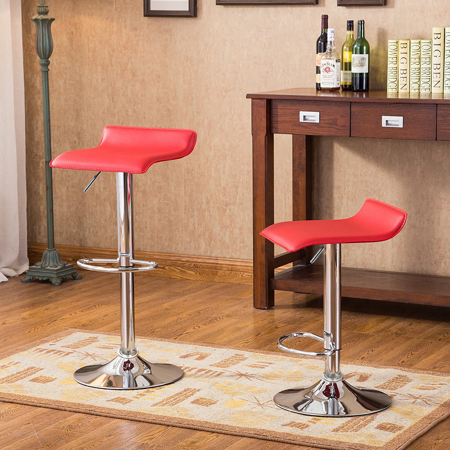 winnols swivel adjustable height bar stool