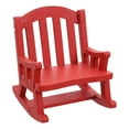 thumbnail image 1 of IFANLANDOR 1Set Miniature Furniture Model Rocking Chair for Children Home Decoration European Style Red 2.8x2.2x2.2in, 1 of 5