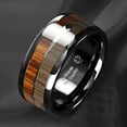 thumbnail image 6 of Tungsten Rings for Men Wedding Bands for Him 8mm Black Wood Arrow, 6 of 6
