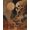 Brown, Pattern 8, variant on Design&I 8'x10' Washable Area Rug Earthy Tones Abstract Skull Art Surreal Landscape with Cosmic for Living Room, Family Extra Large Skid-Resistant Low Profile