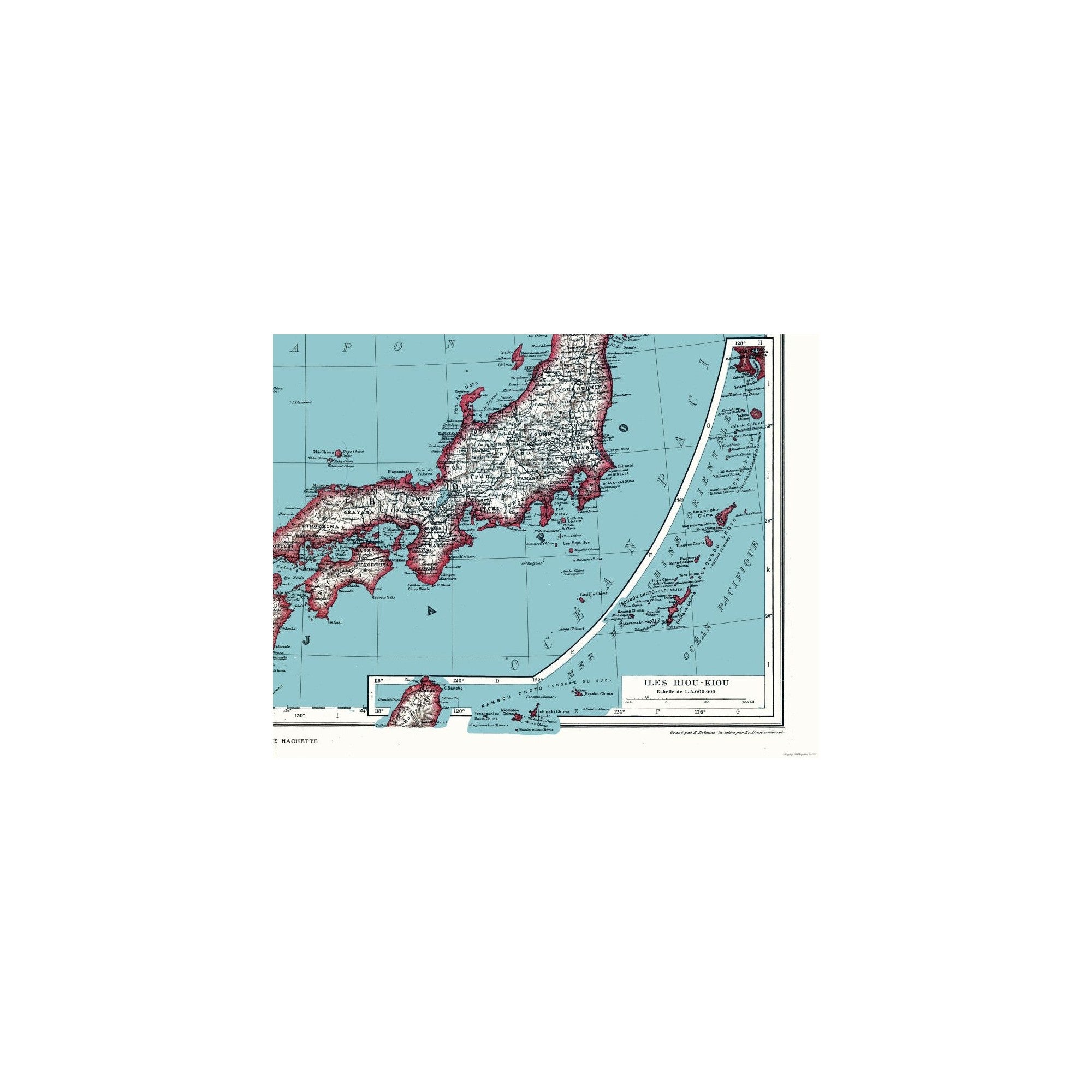 大日本道中繪圖☆地図☆史料アンティーク歴史コレクション☆レア☆昭和16年☆印刷物 Historic Map - Japan Asia - Schrader 1935 - Vintage Wall Art