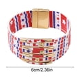 thumbnail image 3 of JoyMoreHome 4th of July Bracelets Red White Blue US Flag Patriotic Independence Day Bracelets American Flag Star Heart Bracelet Memorial Stretch Beaded Bracelet for Americanism Patriotic, 3 of 6