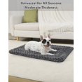 thumbnail image 3 of Washable Dog Bed Mat Reversible Dog Crate Pad Soft Fluffy Pet Kennel Beds Dog Sleeping Mattress for Large Jumbo Medium Small Dogs, 41 x 27 Inch, Gray, 3 of 5