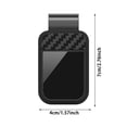 thumbnail image 3 of Carbon Fiber Style Car Sun Visor Glasses Clip, Universal Eyeglass Holder for Car Interior, Sturdy Sunglasses Mount with Secure Grip, Organizer for Eyewear, Cards & Accessories, 3 of 6