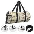 thumbnail image 3 of Fotbe Wild West Desert With Cowboys Bolsa Deportiva de Lona Plegable con Estampado, Bolsa de Gimnasio con Bolsillo Seco/Húmedo, Bolsa de Viaje Ultraligera de Gran Capacidad, 3 of 6