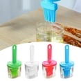 thumbnail image 3 of Silicone Basting Pastry Brush,Heat Resistasnt Basting Pastry Brushes, Brush Container for Oil Sauce and Marinades,Multi-functional Kitchen Cooking Tools for Baking Cooking Grill Spread Oil, 3 of 10