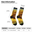 thumbnail image 2 of KLL Sky Golden Sunflower Field A Print Cool Socks Men's Women's Crew Socks Funny Crazy Novelty Stockings, 2 of 6
