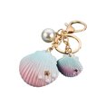 thumbnail image 2 of Women Bohemian Shell Keychain Hanging Decoration Portable Simple Design Keyring Shoulder Bag Key Holder Ornament Birthday Gift Pink, 2 of 9