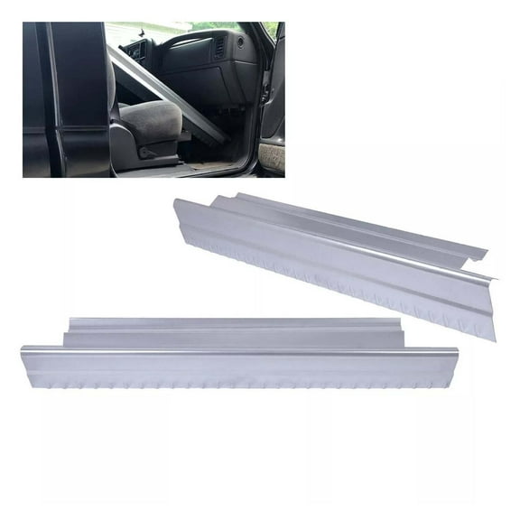 WaiRitoday Pair Rocker Panel Compatible with 1999-2007 Chevy Silverado Sierra 1500 2500 2DR STD Cab