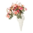 thumbnail image 5 of Masteelf White Ceramic Wall Vase for Decor Minimalist Conch Shaped Flower Arrangement Container Suitable for, 5 of 8