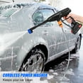 thumbnail image 5 of Happydeer Cordless Pressure Washer with 16.4ft Hose and 6-in-1 Adjustable Nozzles, 24V Battery Powered Portable Car Power Washer with 2 Rechargeable 1.5Ah Battery, 5 of 10