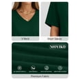 thumbnail image 4 of MOYIKO T Shirts Short Sleeve V Neck Tees for Women Fashion Trendy Tops Casual Summer Clothes, 4 of 7