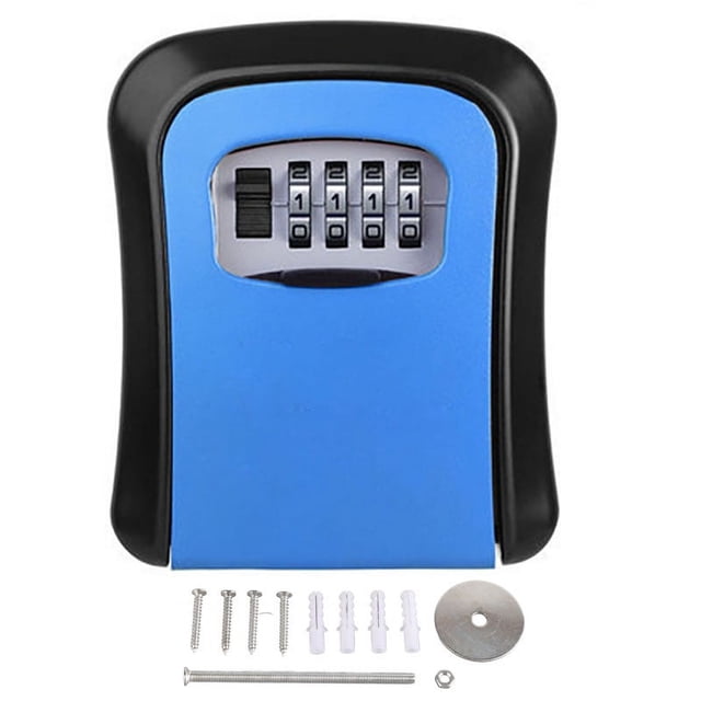 CAJA DE LLAVE KEY MONTADA EN LA ALEACIÓN DE ALUMINIO DE 4 DIGITOS CAJA DE BLOQUEO DE LLAVA SEGURA SIMPLE para la fábrica de aparatos del sitio