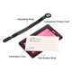 thumbnail image 4 of Equipaje Etiqueta, PVC Identificador Tarjeta Soporte Etiqueta, Disculpe Yo, No Tu Bolsa Patrón Viaje Bolso Etiqueta con Ajustable Correa para Equipaje Maleta, Rosa 2 Paquete, 4 of 5