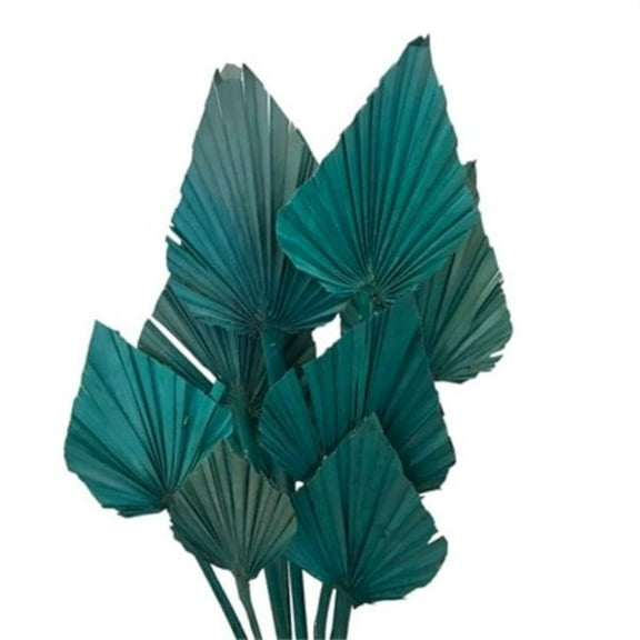 Metrotex Designs 41284 20 in. 10 Stem Palm Spear Bunch, Aqua