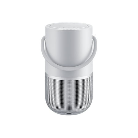 Bose - Portable Smart Speaker with built-in WiFi, Bluetooth, Google Assistant and Alexa Voice Control - Luxe Silver