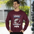 thumbnail image 3 of Christmas Sweatshirt, Papa's Fishing Sweatshirt, Love Fishing & Being Papa Gift for Grandpas & Dads, Unique Fisherman Sweater, 3 of 5