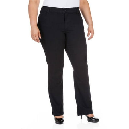 Faded Glory Women's Plus-Size Slim Boot cut Jeans - Walmart.com