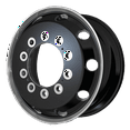 thumbnail image 2 of ATX Monoblock Forged Wheel AO404 22.5x9 10x11.25 G-BLK POL LP 99mm, AO40422910302H, 2 of 2