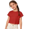 thumbnail image 4 of Boys and Girls T Shirt Summer Short Sleeve Round Neck Short Sleeve 3 17 Years Long Sleeve Tops for Little Girls 5-6 Years, 4 of 5