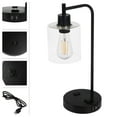 thumbnail image 6 of Lavish Home Lamp with USB Charging Ports, Touch Control, LED Bulb (Black), 6 of 8