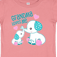 thumbnail image 4 of Inktastic Grandma Loves Me-cute Elephants Boys or Girls Baby T-Shirt, 4 of 5