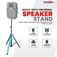thumbnail image 5 of Heavy Duty Adjustable Speaker Stand Tripod Pair (Up to 72") - 132lb Capacity, Anti-Slip Base & Universal 35mm Mount for PA Speakers, Studio Monitors, DJ Equipment, 5 of 8