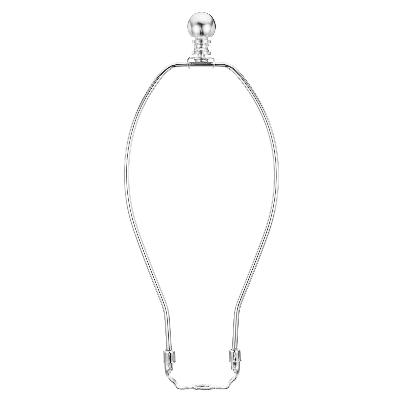 Uxcell 11 Inch Lamp Harp Kit with Finial Lamp Shade Holder Chrome, 1