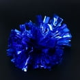 thumbnail image 4 of GOOHOCHY Sport Pompoms 1Pack Blue Round Shiny 30x14in Cheerleader Pompoms, 4 of 8