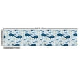 thumbnail image 2 of Ambesonne Whale Fabric by the Yard Upholstery, Big Size Mammal Fish Motif, 2 Yards, Pale Blue Multicolor, 2 of 4