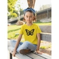 thumbnail image 2 of Monarch Butterfly Handdrawn T-Shirt Juniors -Image by Shutterstock,  Large, 2 of 4
