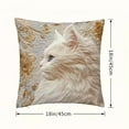 thumbnail image 3 of Eolstice Horse Head Pillow Cover, 45x45cm Decorative Cushion Case, Equestrian Theme Throw for Sofa, Soft Pillow Cover for Bed and Home, for Lounge and Room(White), 3 of 6