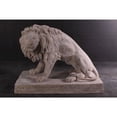 thumbnail image 5 of AFD Symmetrical Pair of 39 Inch Entry Lions in Rough Stone, 5 of 5