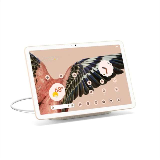 Tablet Google Pixel con base de carga para altavoz - Tablet Android con pantalla de 11 pulgadas, controles domésticos inteligentes y batería de larga duración - Rosa/Porcelana - 128 GB