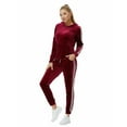 thumbnail image 3 of MintLimit Ensemble de Survêtement en Velours pour Femmes Sweat à Capuche Décontracté + Pantalon, 3 of 5