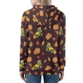 thumbnail image 2 of DISNIMO Thanksgiving Hoodies for Women Pumpkin Maple Leaves Printed Hooded Jackets Zip Up Sport Sweatshirt Ladies Hooded Tops with Pockets, 5XL, 2 of 5