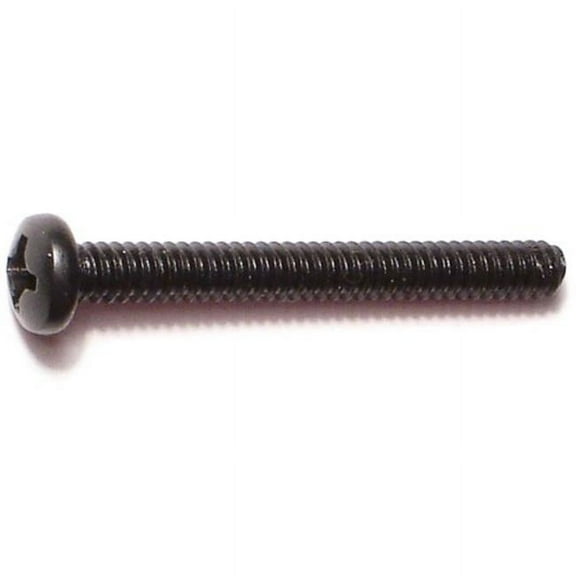 Midwest Fastener MF33145 6-32 x 1.25 Black Phillips Machine Screws - 20 Piece