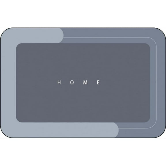 Super Absorbent Bath Mat Quick-Drying Thin Bathroom Mat Non-Slip Stain Resistant Bathroom Rug Kitchen Living Room Floor Mat Easy to Clean Shower Rug for Bathtub (Rectangle Blue,40x60cm)