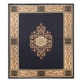 thumbnail image 2 of BNM Oversized Medallion Indoor Area Rug, 12' x 18', Midnight Blue, 2 of 10