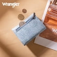 thumbnail image 5 of Wrangler Women's Wallet Minimalist Small Pocket Wallet Trifold Money Organizers Cute Ladies Wallet with Zipper Coin Pocket, Jean, 5 of 7