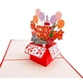 thumbnail image 5 of iGifts and Cards Happy 50th Red Birthday Party Box 3D Pop up Greeting Card – Fifty, Awesome, 5 of 7