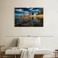 thumbnail image 2 of Elephant Stock Lake Tahoe Panorama Wall Art - Horizontal Canvas Wall Art - Living Room Wall Decor - Nature Canvas - Blue And Beige Decor - 36" x 24", 2 of 8