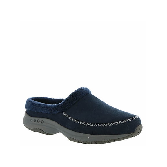 Easy Spirit Womens Travel Time Suede Low Top Slip On Walking, Navy, Size 9.5