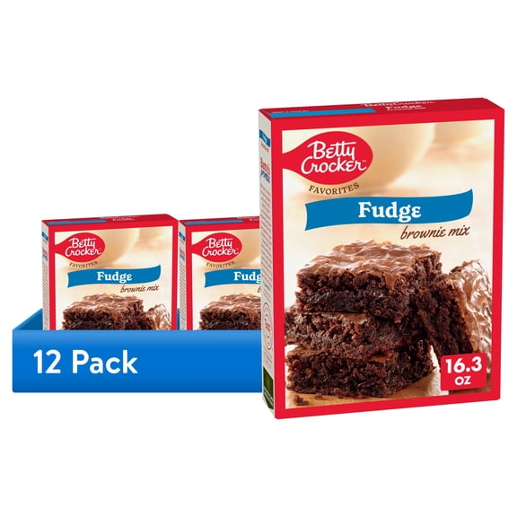 (12 pack) Betty Crocker Favorites Fudge Brownie Mix, 16.3 oz