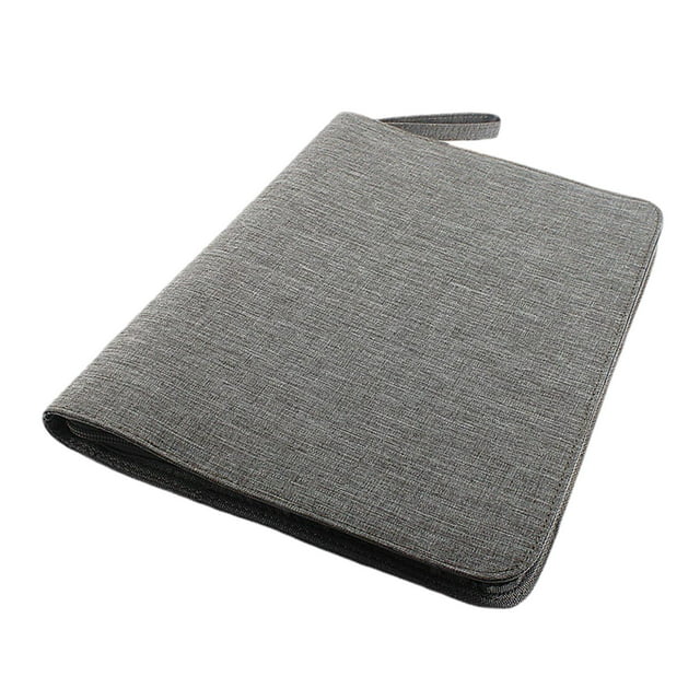 Estuche para pluma estilográfica, bolsa de lona de gran capacidad, portátil, multifuncional, a prueba de polvo, para colección, soporte de exhibición Cuadrícula gris 48